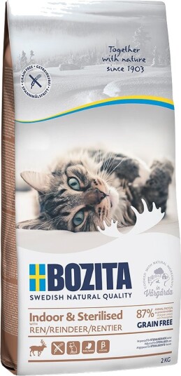 Bozita Grainfree Indoor & Sterilised Reinsdyr 2 X 2 kg