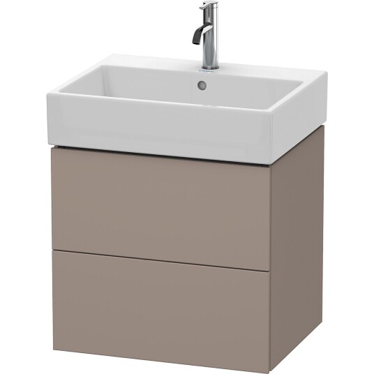 Duravit L-Cube Servantskap m/2 skuffer 484x544x459 mm Basalt Matt