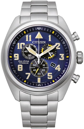 Citizen Herreklokke AT2480 81L Titanium Blå/Titan Ø43 mm Citizen Herreklokke AT2480 81L Titanium Blå/Titan Ø43 mm