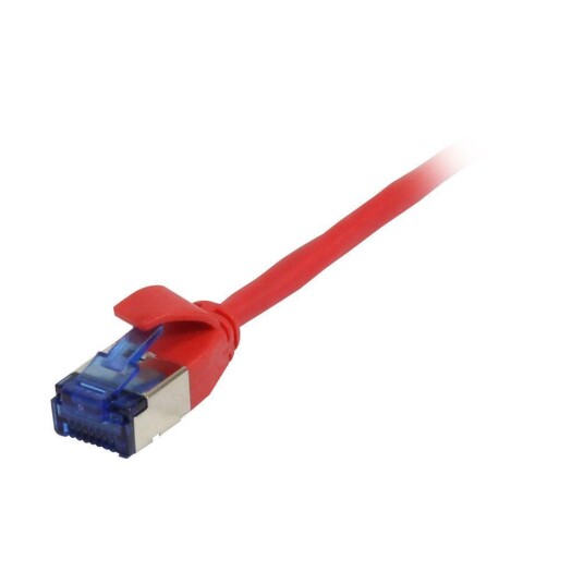Synergy RJ45 Nettverkskabel Cat6a U/FTP Slim 0,15m Rød
