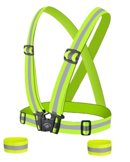 Nordic Grip Kids' Reflective Cross Belt Incl. 2 Band Yellow Junior Nordic Grip Kids' Reflective Cross Belt Incl. 2 Band Yellow Junior