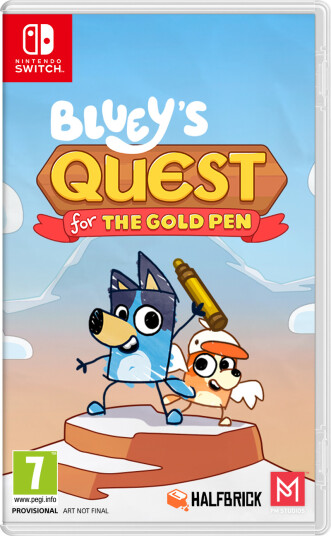 Bluey's Quest for the Gold Pen Nintendo Switch Spill