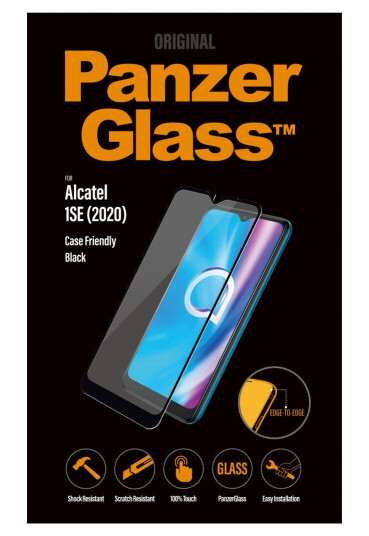 PANZERGLASS CASE FRIENDLY ALCATEL 1SE 2020 SKJERMBESKYTTER, SVART