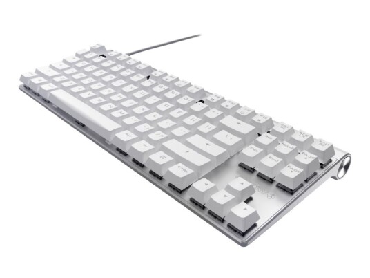Cherry Mx-Board 8.0 - Tastatur - Bakgrunnsbelyst - Usb - Usa - Tastsvitsj: Cherry Mx Red - Hvit Aluminiumsfarge Cherry Mx-Board 8.0 - Tastatur - Bakgrunnsbelyst - Usb - Usa - Tastsvitsj: Cherry Mx Red - Hvit Aluminiumsfarge