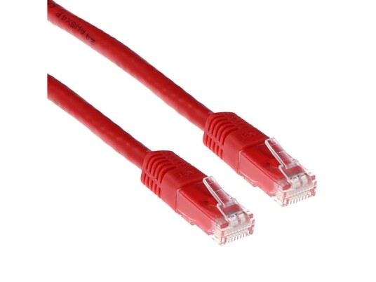 Act Red 2 Meter U/Utp Cat6 Patch Cable With Rj45 Connectors. Cat6 U/Utp Red 2.00M (Ib8502)