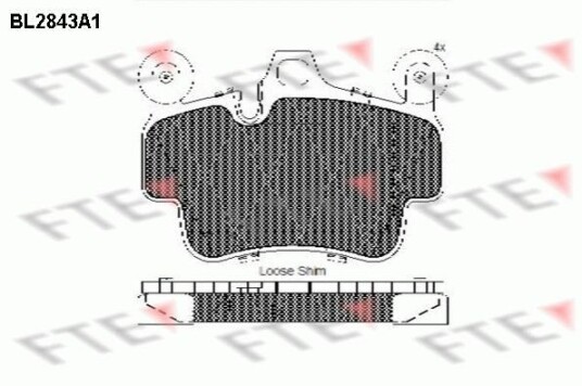 Bremseklosser FTE 9011019 Bremseklosser FTE 9011019