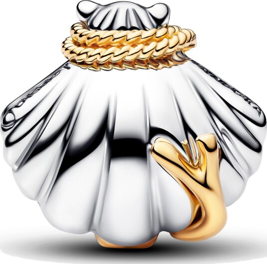Pandora Disney charms i 925 sølv med skjell og LAB diamant 0.012 ct
