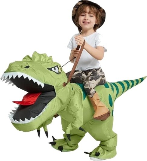 Halloween Oppblåsbart T-Rex Kostyme til Voksen