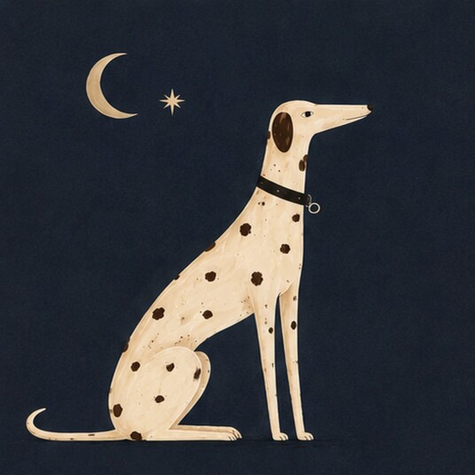 Plakat   Måneskinn Hundedesign
