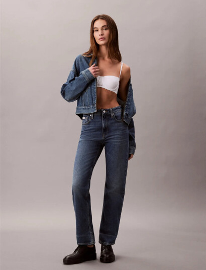 Calvin Klein Jeans High Rise Straight Stanton Blue LG/24