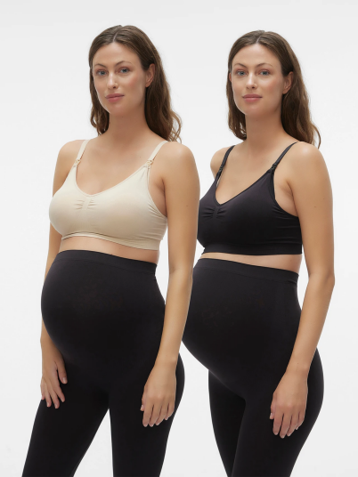 Mamalicious Ilja Amme BH 2-Pack Svart M/L