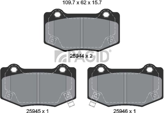 Bremseklosser PAGID T2953N Bremseklosser PAGID T2953N
