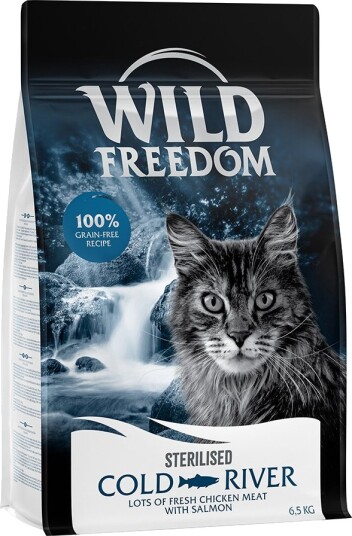 Wild Freedom Tørrfôr Adult Cold River Sterilised Laks Uten Korn 2 X 6.5 kg