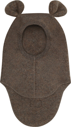 Huttelihut Brown Melange Elefantlue Ears Ull Fleece 4-6 år/53