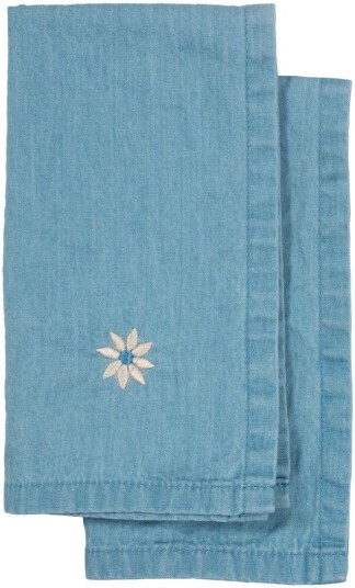 Sagaform Eden denim kjøkkenhåndkle 50x70 cm 2 pk Blå Sagaform Eden denim kjøkkenhåndkle 50x70 cm 2 pk Blå