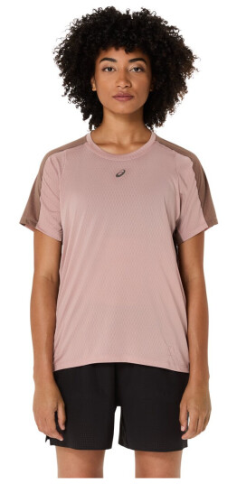 Asics Wms Fujitrail Elite Ss Top Neutral Pink/taupe Grey XL Asics Wms Fujitrail Elite Ss Top Neutral Pink/taupe Grey XL