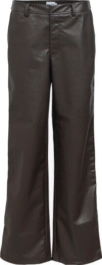Object - Bukser Objliva Mw Wide Pants - Brun