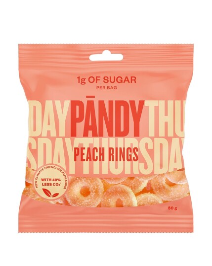 Pandy Candy Peach Rings 50g Pandy Candy Peach Rings 50g