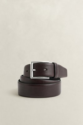 KLASSISK LÆRBELTE RICH BROWN 8032