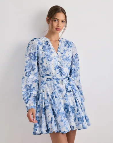 Neo Noir   Blå   Marise Print Dress