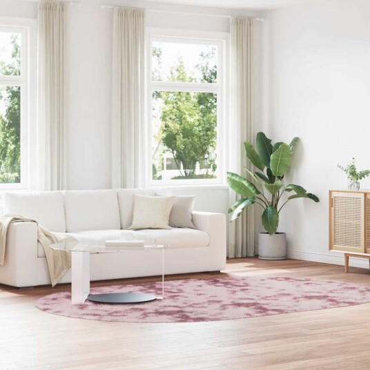  Flossteppe med lang luv NAVARRA støvet rosa 300x200cm polyester 8721158559234