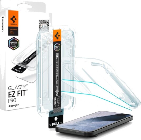 Spigen tR EZ Fit Pro 2-Pack Skjermbeskyttelsesglass for Google Pixel 11/11 Pro