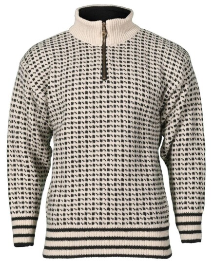 Bråtens Islender Zip Hvit/Svart XL