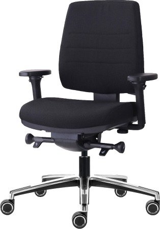 Canadian Ergo Xc Medium Kontorstol, Svart - Ekskl. Armlener Canadian Ergo Xc Medium Kontorstol, Svart - Ekskl. Armlener