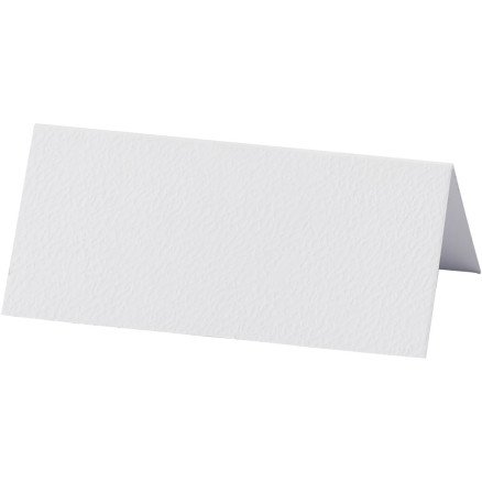 Diverse Bordkort str 9x4 cm 220 g hvit 20 stk 1 pk