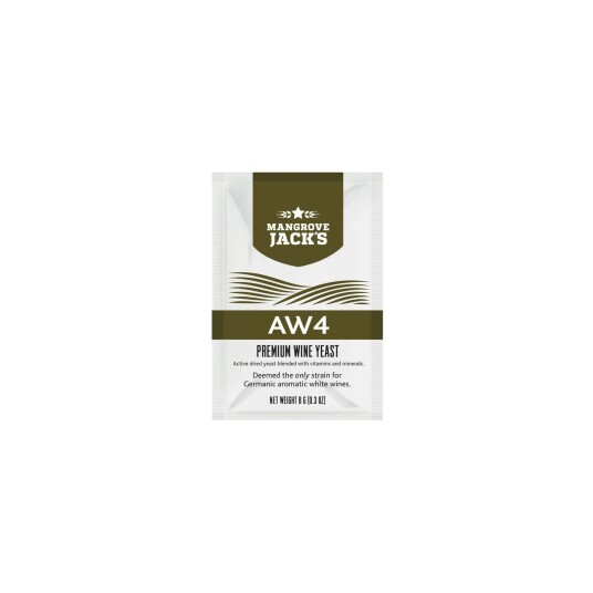 Mangrove JackS Premium Wine Yeast AW4 8g Vingjær for tysk hvitvin