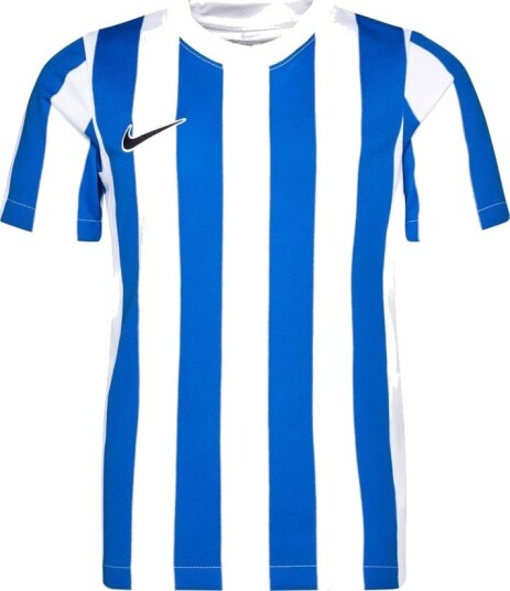 Nike Spillerdrakt DF Striped Division IV   Hvit/Blå/Svart Barn størrelse L: 147 158 cm