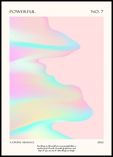 Powerful Devine Poster Plakat / 50x70cm
