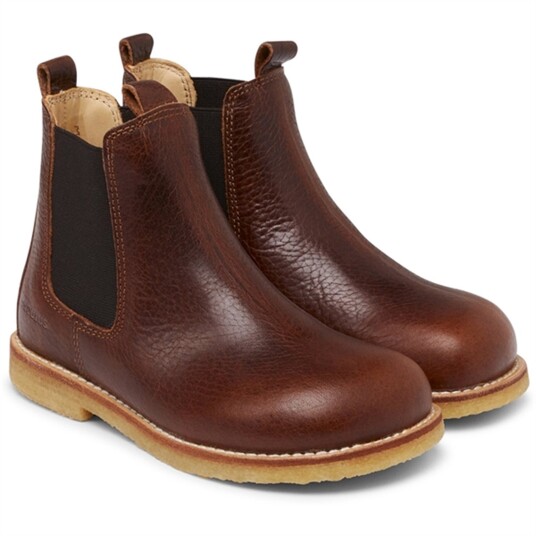 Angulus Chelsea Støvel Dark Brown/Brown 25