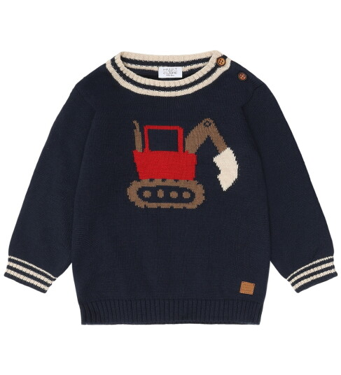 Hust and Claire Genser Strikk HcPilou Mer Navy m. Gravemas Hust and Claire 56 Genser Blå