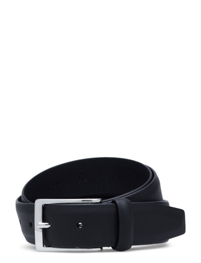 Anderson"s Semi Formal Leather Belt - Black - 95 x 95