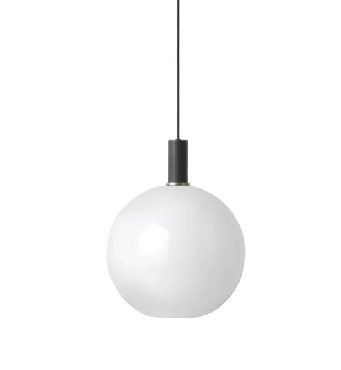 Ferm Living Taklampe Collect Opal Sphere-Low Socket svart Ferm Living Taklampe Collect Opal Sphere-Low Socket svart