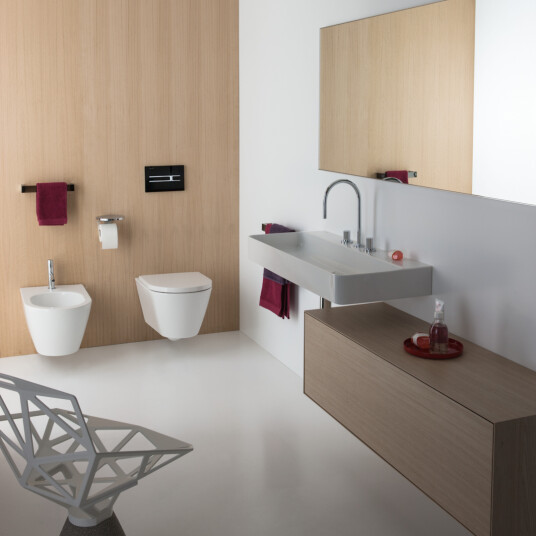 LAUFEN KARTELL VEGGHENGT BIDÉ 54,5X37 CM HVIT