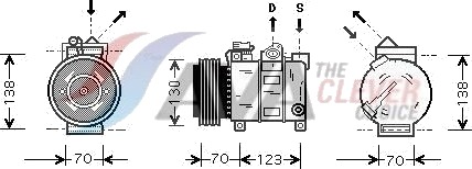 AC kompressor AVA COOLING SYSTEMS ALAK016