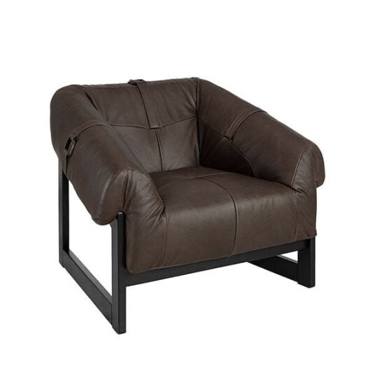 Lee skinnlenestol espresso