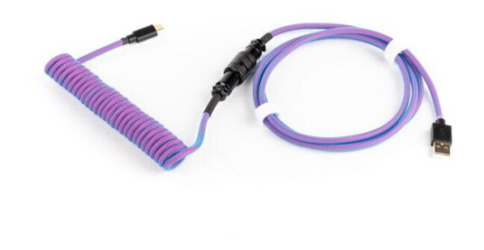 DUTZO Coiled Aviator USB-C cable - Purple - Upgrade Accessories - Lilla