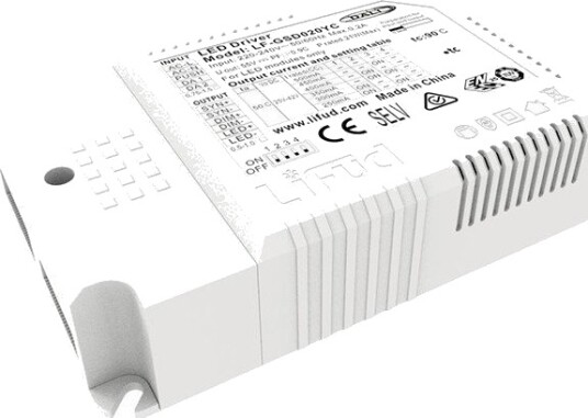 Lifud Lifud 45W 5i1 LED driver Push dim 0 10V og DALI flicker free Lifud Lifud 45W 5i1 LED driver Push dim 0 10V og DALI flicker free