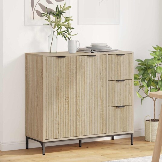  Serviesskap Sonoma eik 89,5 x 33 x 82 cm Konstruert tre