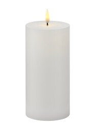 Sille LED-lys, oppladbart, Ø75 H150, hvit
