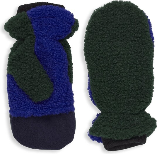 Bobo Choses Color Block Sheepskin Mittens Bobo Choses GREEN 110 Bobo Choses Color Block Sheepskin Mittens Bobo Choses GREEN 110