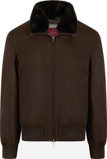 Montecore Blouson bomber wool jacket 50 brun herre