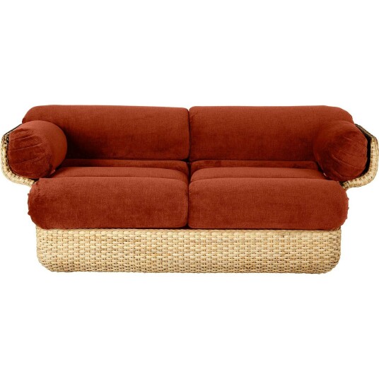 Gubi Basket 2 Seter Sofa Rotting / Belsuede Sp Fr 133