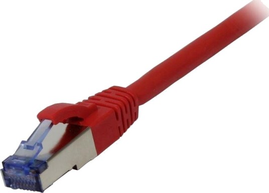 SYNERGY Patchkabel RJ45 CAT6A 500Mhz 0.5m rot S-STPS/FTP Syne