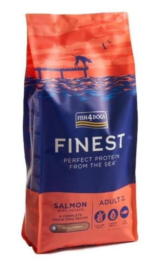 Fish4Dogs Adult Hundefôr Finest Laks Små Biter 1,5 kg