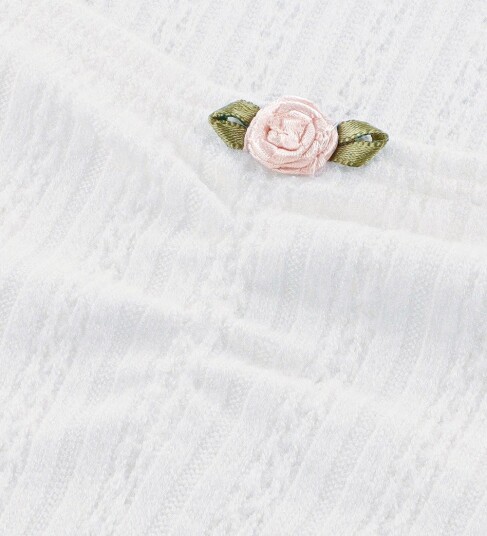 Abercrombie & Fitch Genser Rosett Pointelle Jet Strøm Abercrombie & Fitch 15 16 år (170 176) Genser Beige Hvit