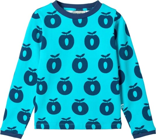 Småfolk | Elstar Long Sleeved Top With Apples | 104 110